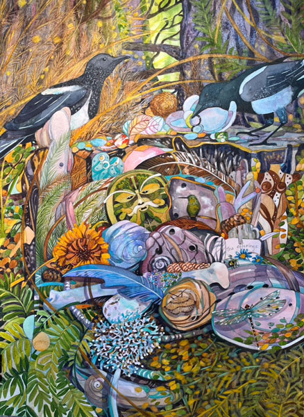 The Offerings - Painting by Susan Routledge Jackson